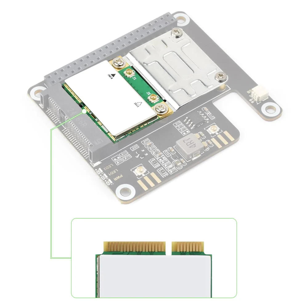 Mini PCIe HAT+ for Raspberry Pi 5 - Image 4