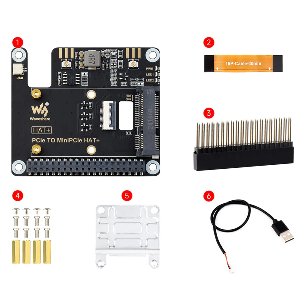 Mini PCIe HAT+ for Raspberry Pi 5 - Image 9