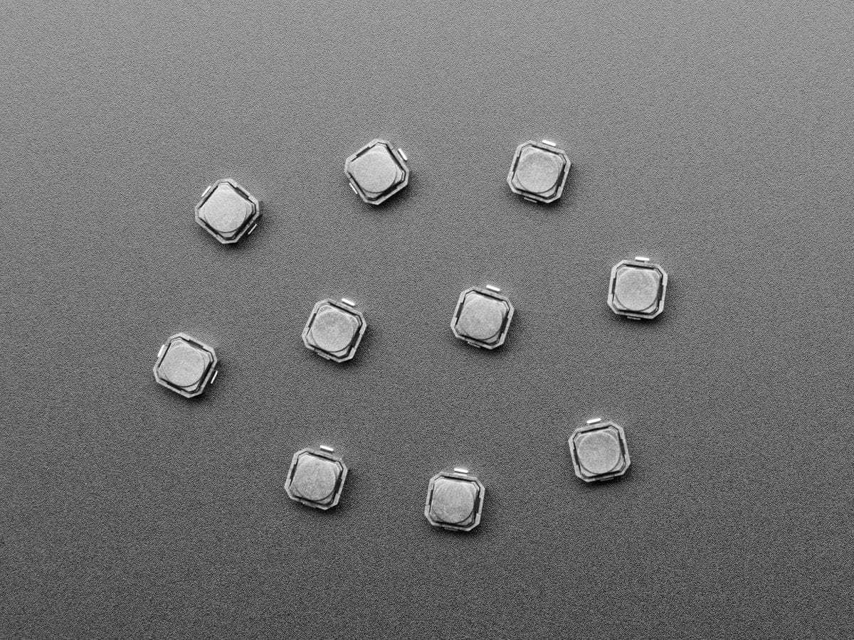 Mini Soft Touch Push-button Switches (6mm square) x 10 pack - Image 2