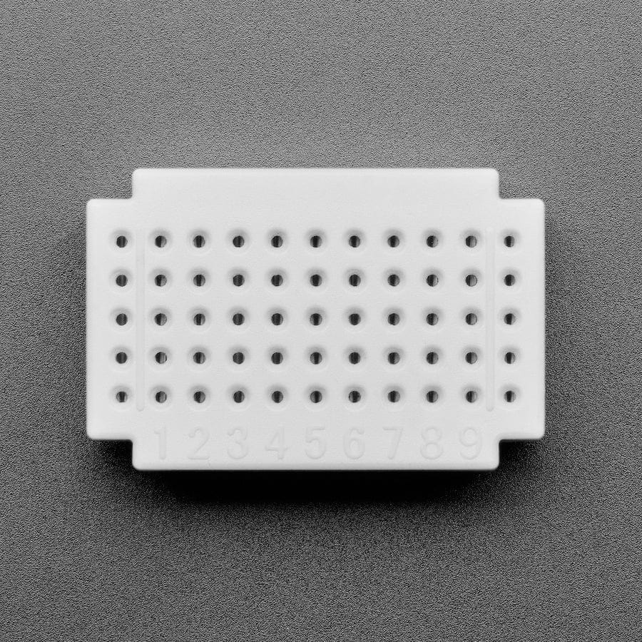 Mini Solderless Breadboard - White 11 Rows - 55 total points - ZY-55 - Image 2