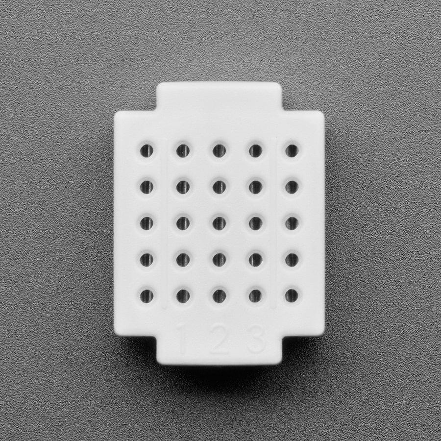 Mini Solderless Breadboard - White 5 Rows - 25 total points - ZY-25 - Image 2