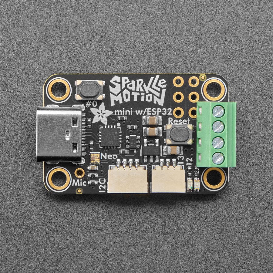Mini Sparkle Motion with Pre-soldered Terminal Block - ESP32 NeoPixel LED Driver - Image 2