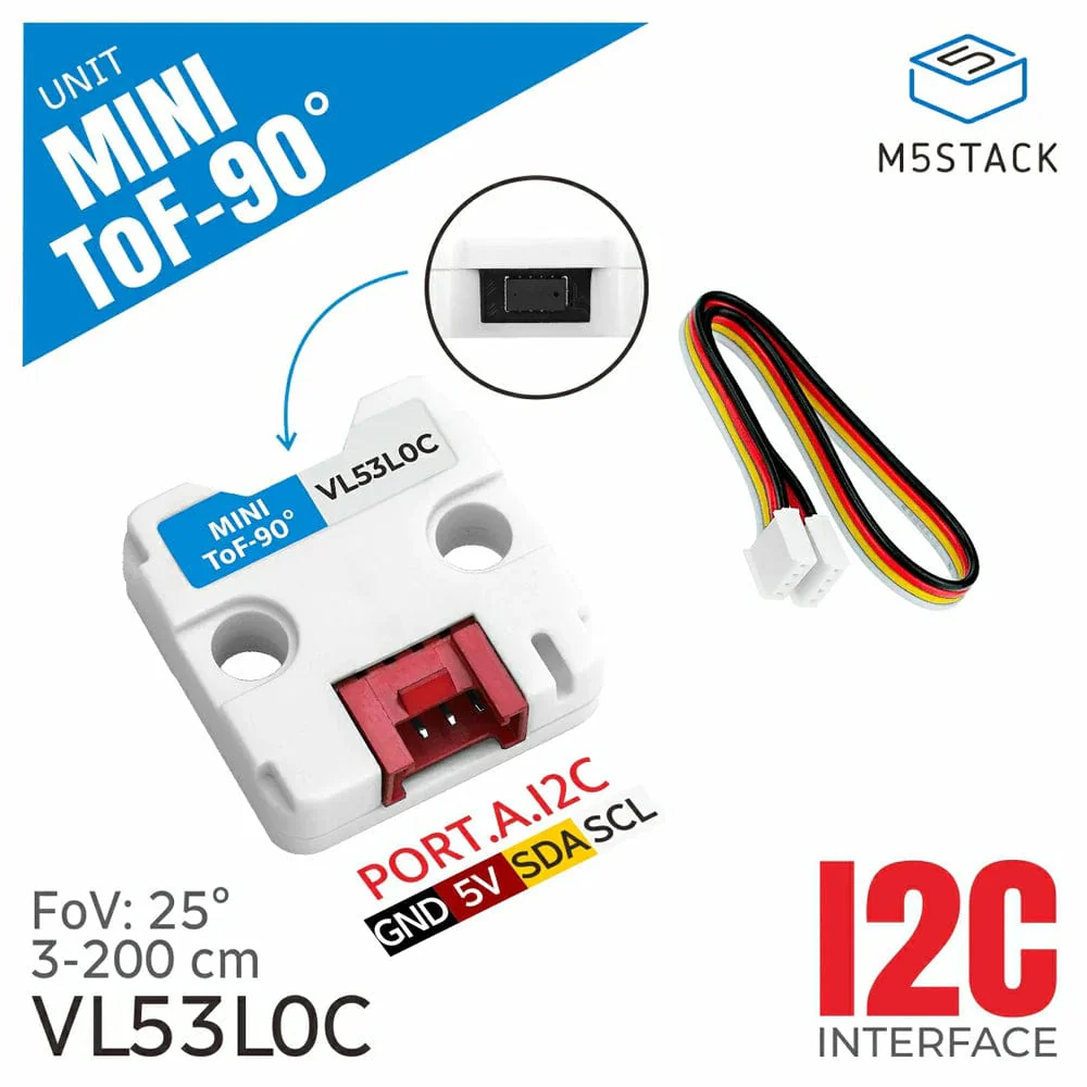 Mini ToF Unit in 90 Degree (VL53L0CXV0DH) - Image 2