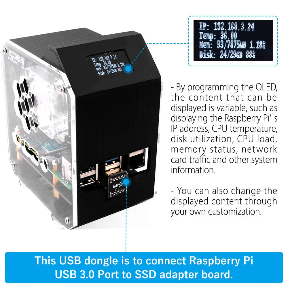 Mini Tower NAS Kit for Raspberry Pi 4 [Discontinued] - Image 4