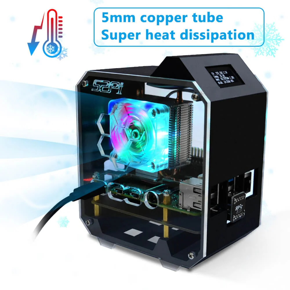 Mini Tower NAS Kit for Raspberry Pi 4 [Discontinued] - Image 5