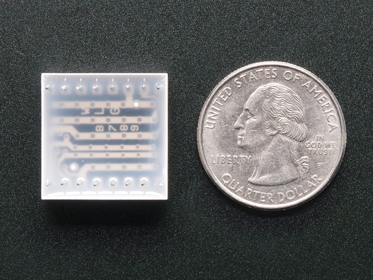 Miniature 0.8" 8x8 Pure Green LED Matrix (KWM-20882CPGB) [Discontinued] - Image 5