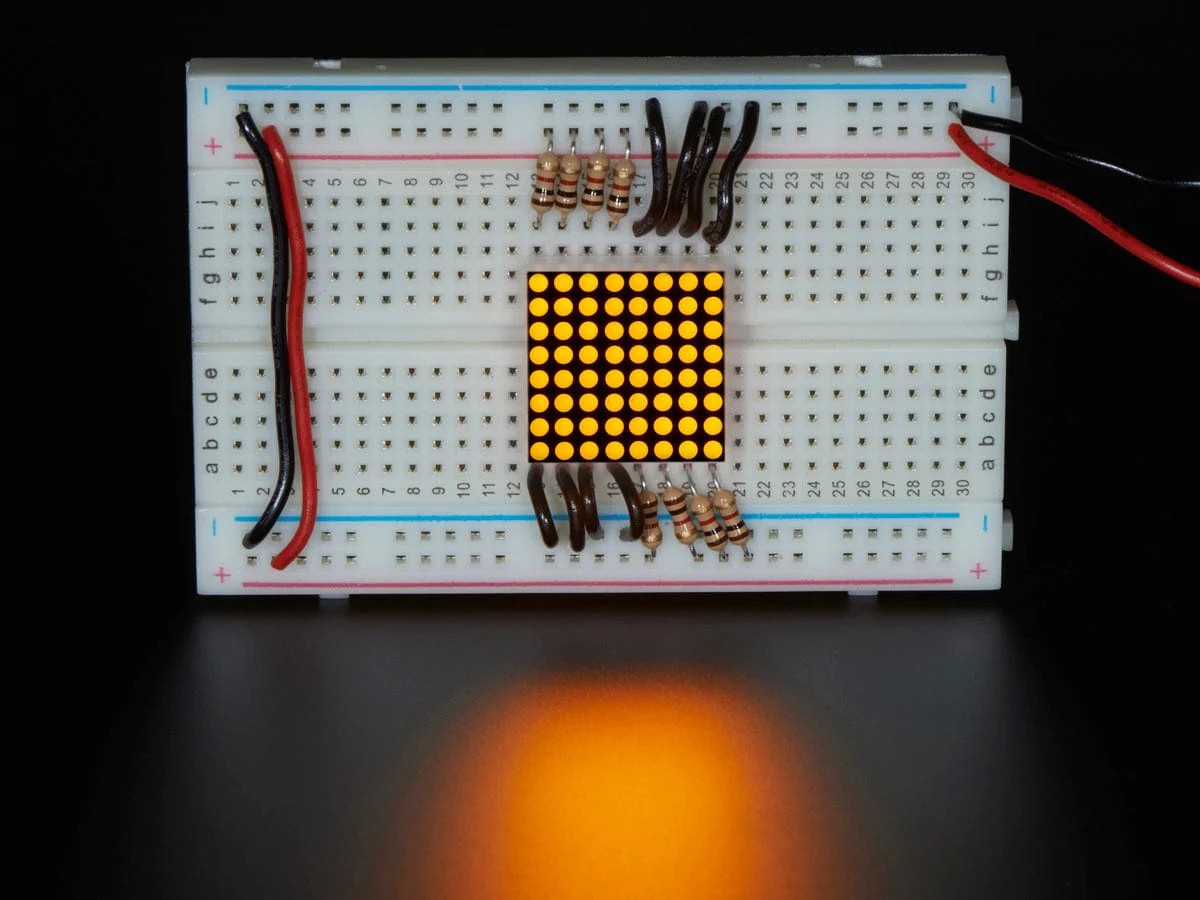 Miniature 8x8 Yellow LED Matrix - Image 2