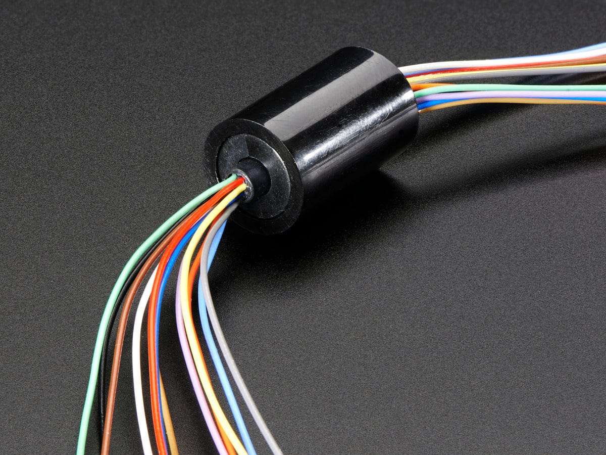 Miniature Slip Ring - 12mm diameter, 12 wires, max 240V @ 2A - Image 4