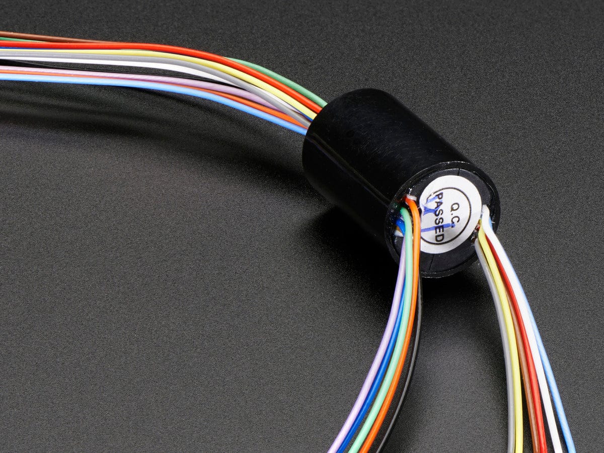 Miniature Slip Ring - 12mm diameter, 12 wires, max 240V @ 2A - Image 5
