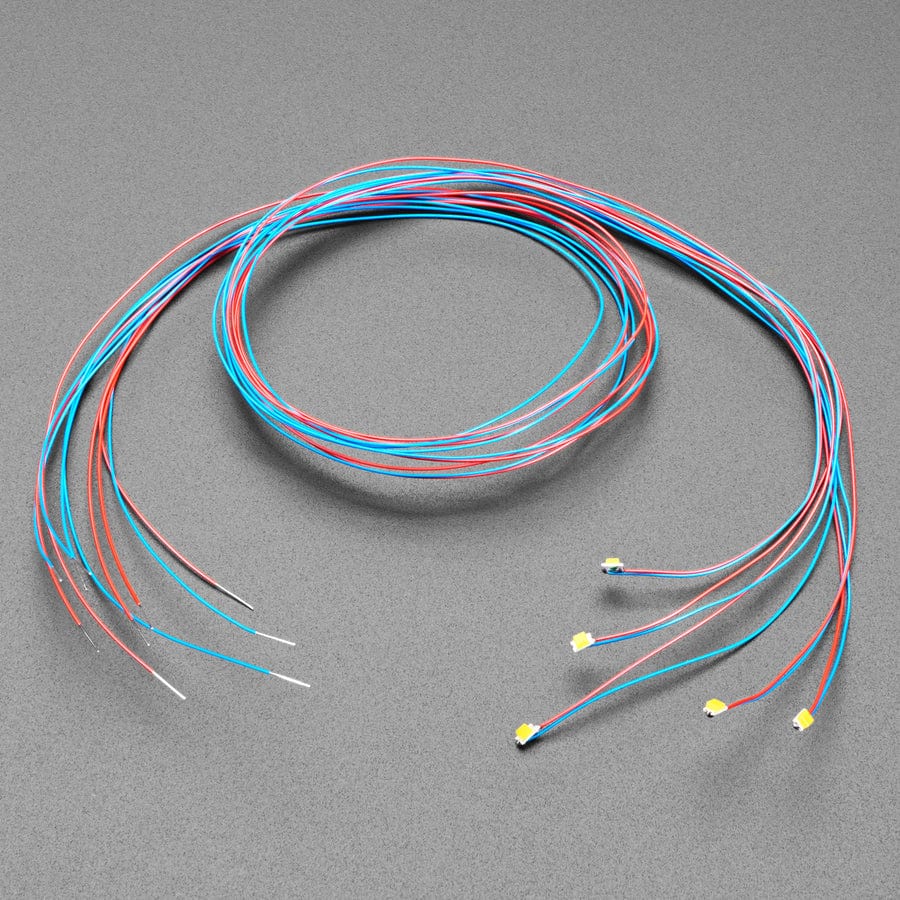 Miniature Wired Warm White LEDs - 0805 SMT (5 pack) - Image 2
