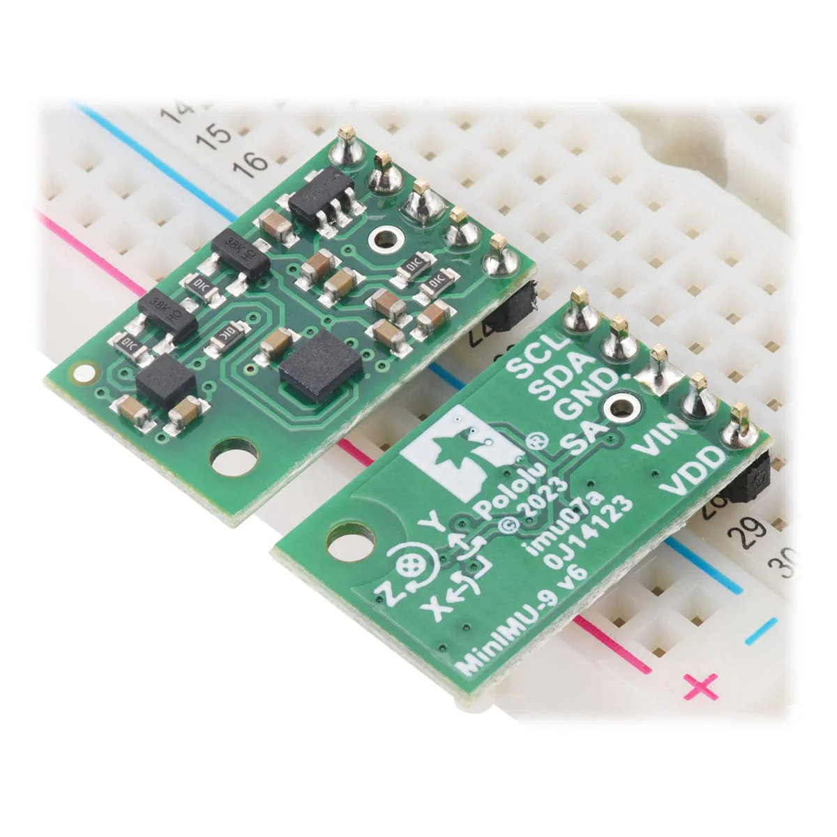 MinIMU-9 v6 Gyro, Accelerometer and Compass (LSM6DSO & LIS3MDL) - Image 3