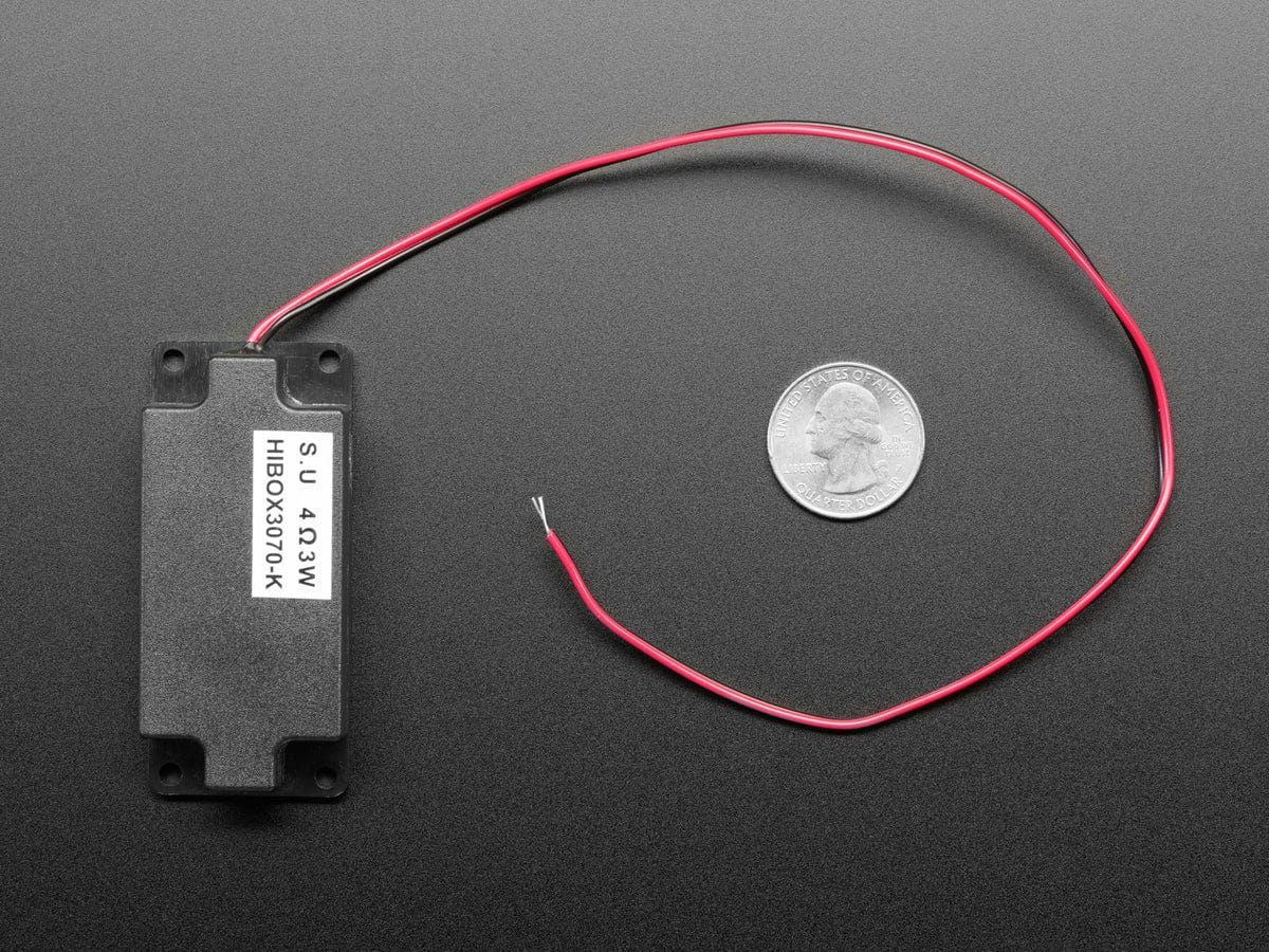 Mono Enclosed Speaker with Plain Wires - 3W 4 Ohm - Image 4