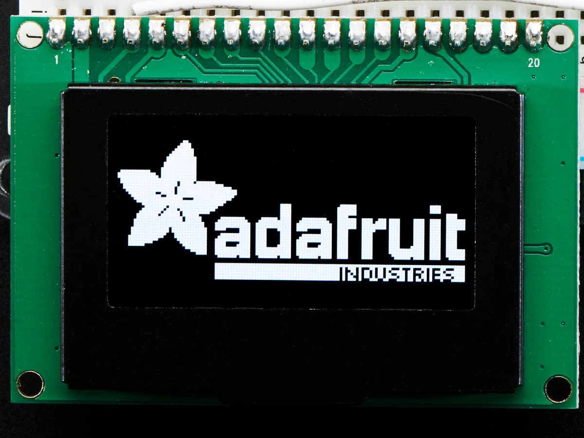 Monochrome 1.54" 128x64 OLED Graphic Display Module Kit [Discontinued] - Image 3