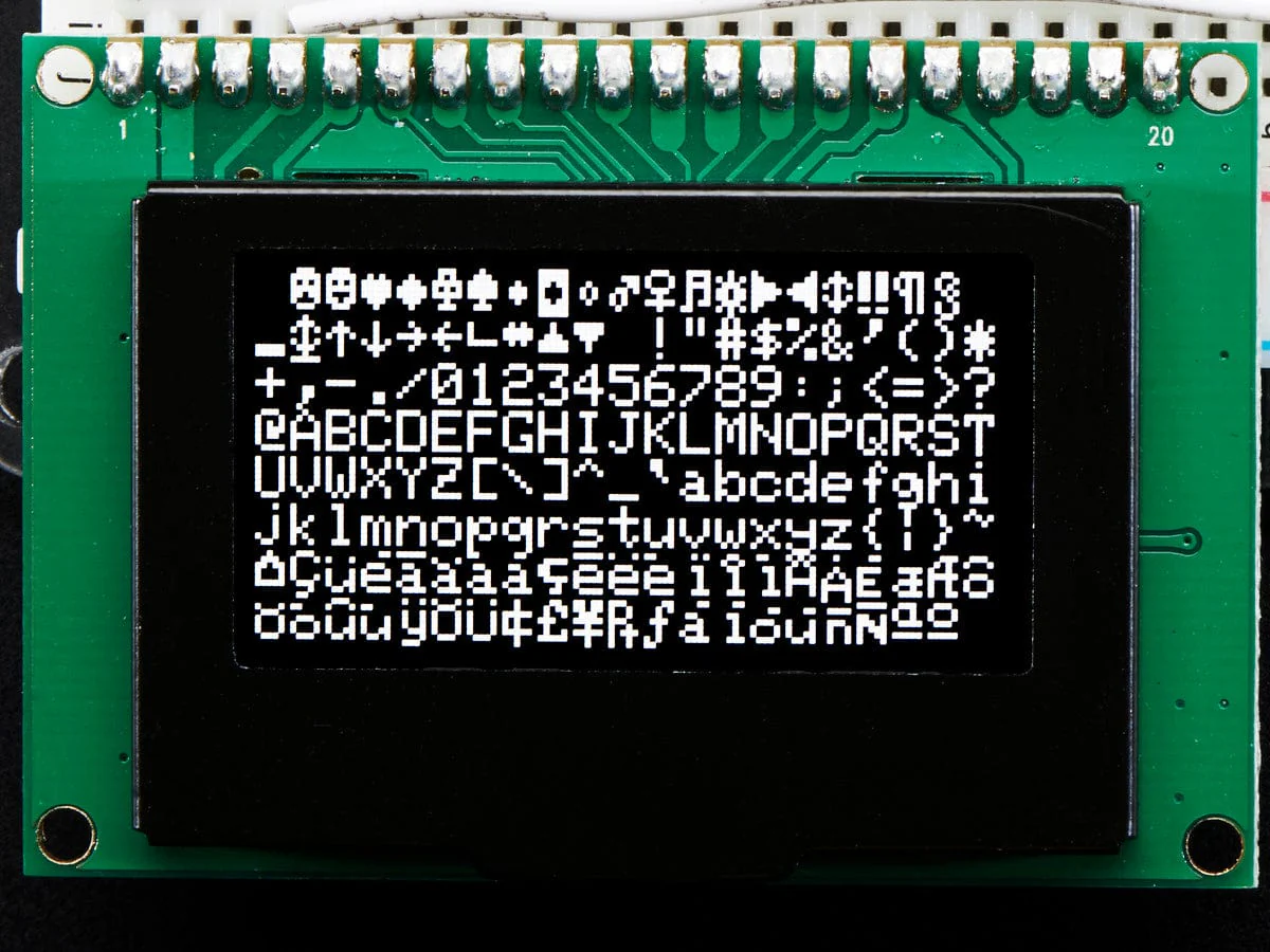 Monochrome 1.54" 128x64 OLED Graphic Display Module Kit [Discontinued] - Image 4