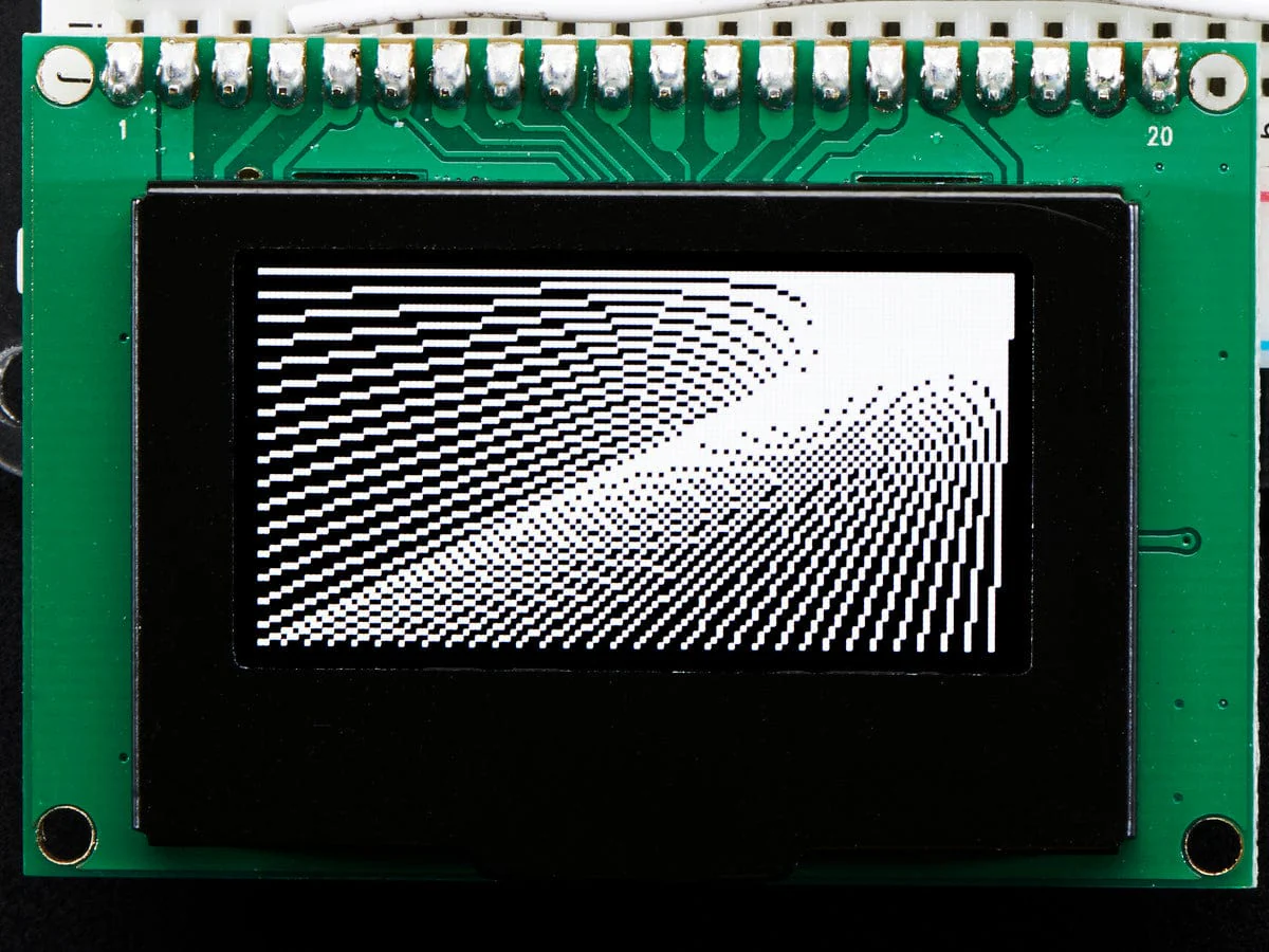 Monochrome 1.54" 128x64 OLED Graphic Display Module Kit [Discontinued] - Image 6