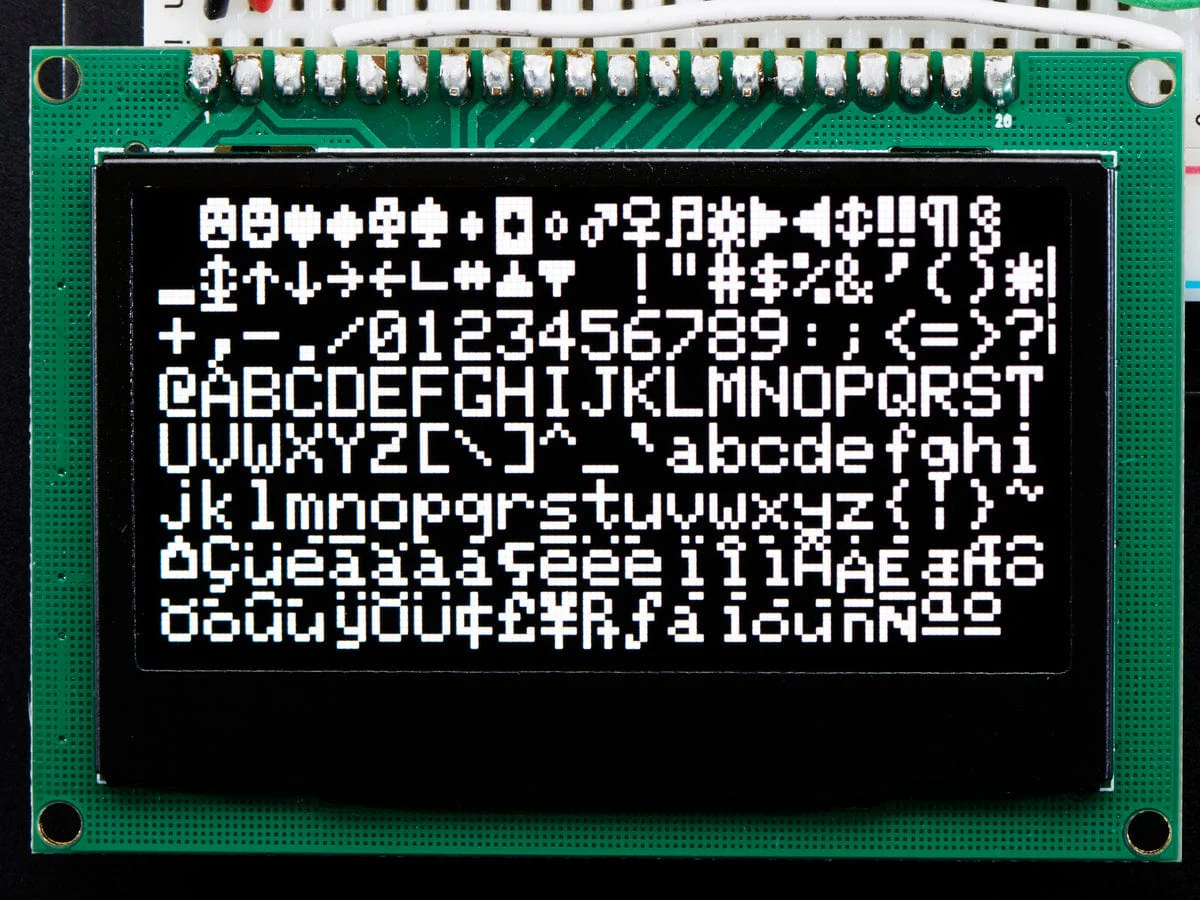 Monochrome 2.42" 128x64 OLED Graphic Display Module Kit - Image 4
