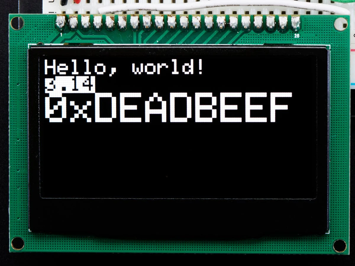 Monochrome 2.42" 128x64 OLED Graphic Display Module Kit - Image 5
