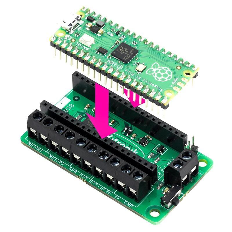 Motor Driver Board for Raspberry Pi Pico - Image 3
