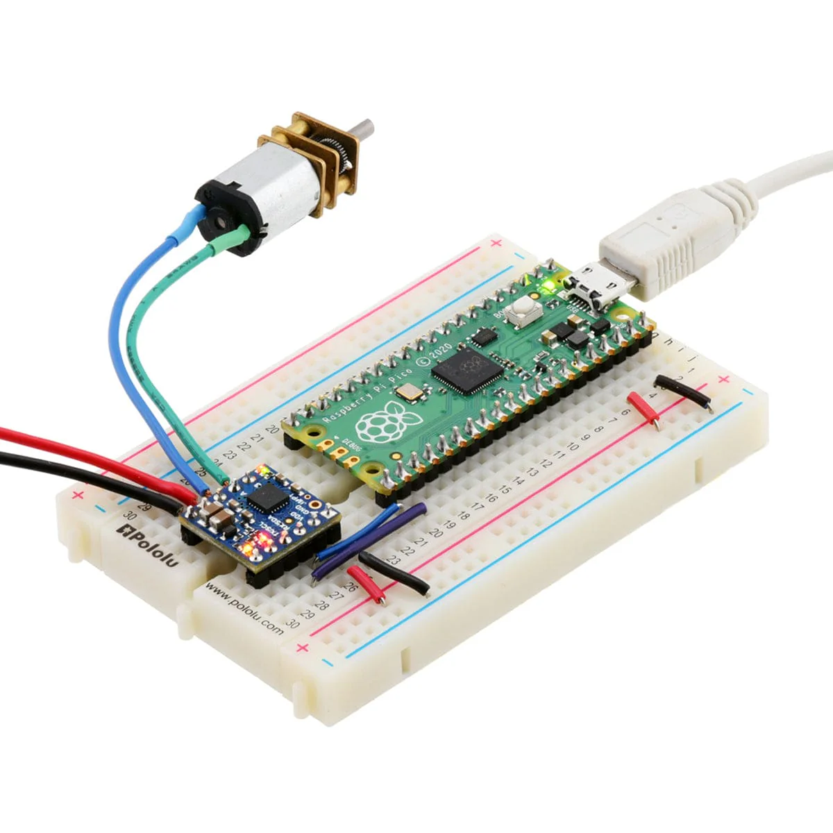 Motoron M1T256 Single I²C Motor Controller (Pins Pre-soldered) - Image 4