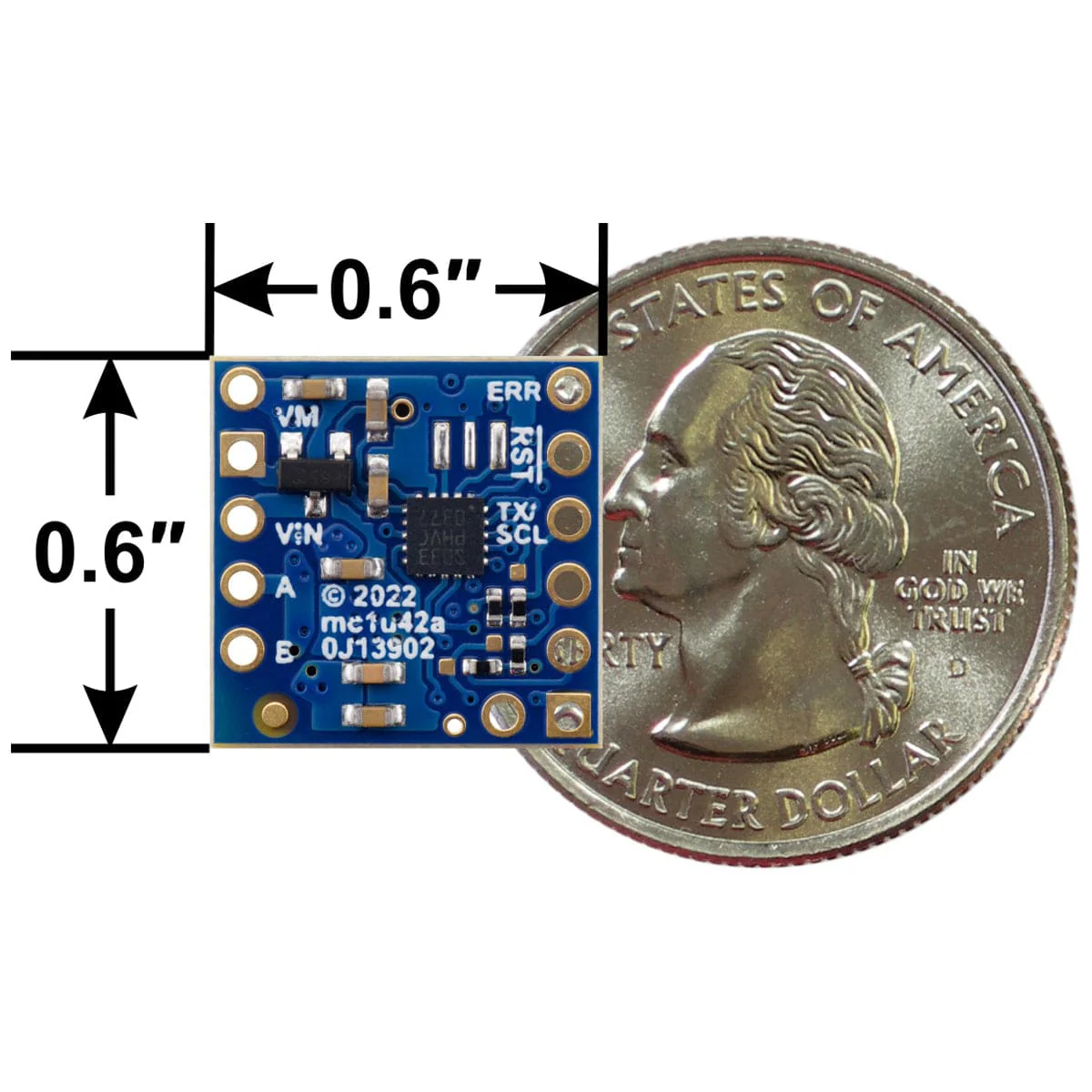 Motoron M1T256 Single I²C Motor Controller (Pins Pre-soldered) - Image 6