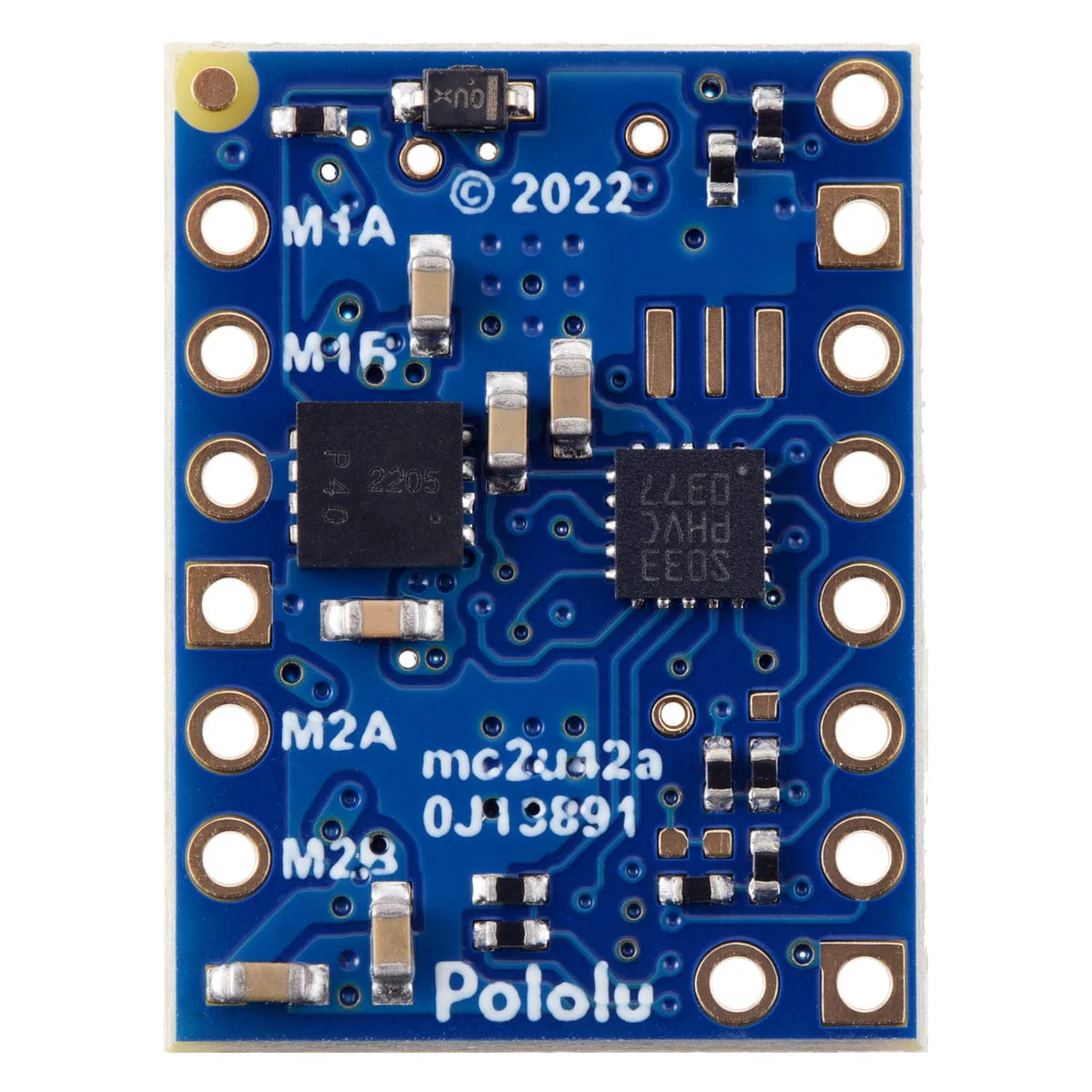 Motoron M2T256 Dual I²C Motor Controller (Pins Pre-soldered) - Image 3