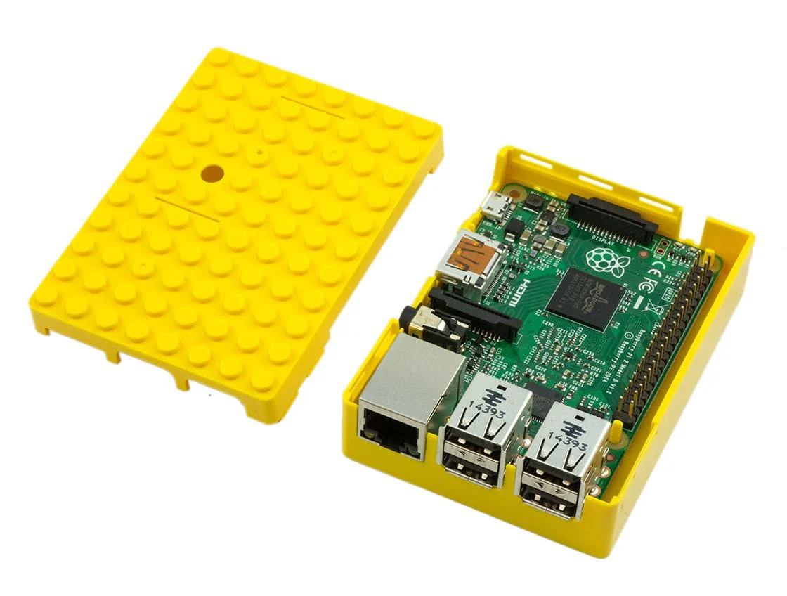 Pi-BLOX Pi3 Case - Yellow [Discontinued] - Image 2