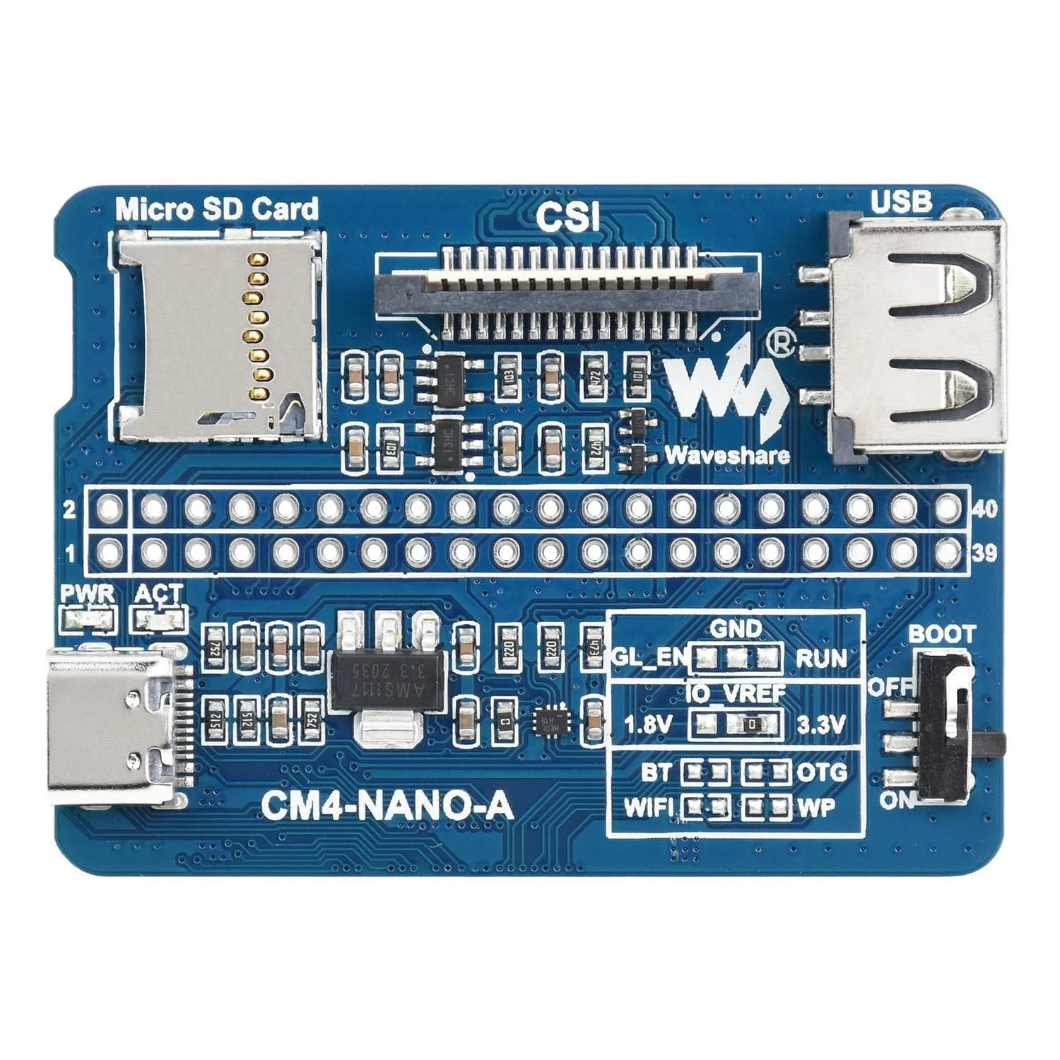 Nano Base Board (A) for Raspberry Pi CM4 - Image 4