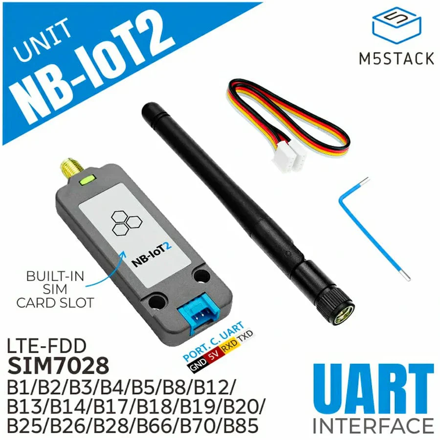 NB-IoT 2 Unit Global Version (SIM7028) with Antenna - Image 2