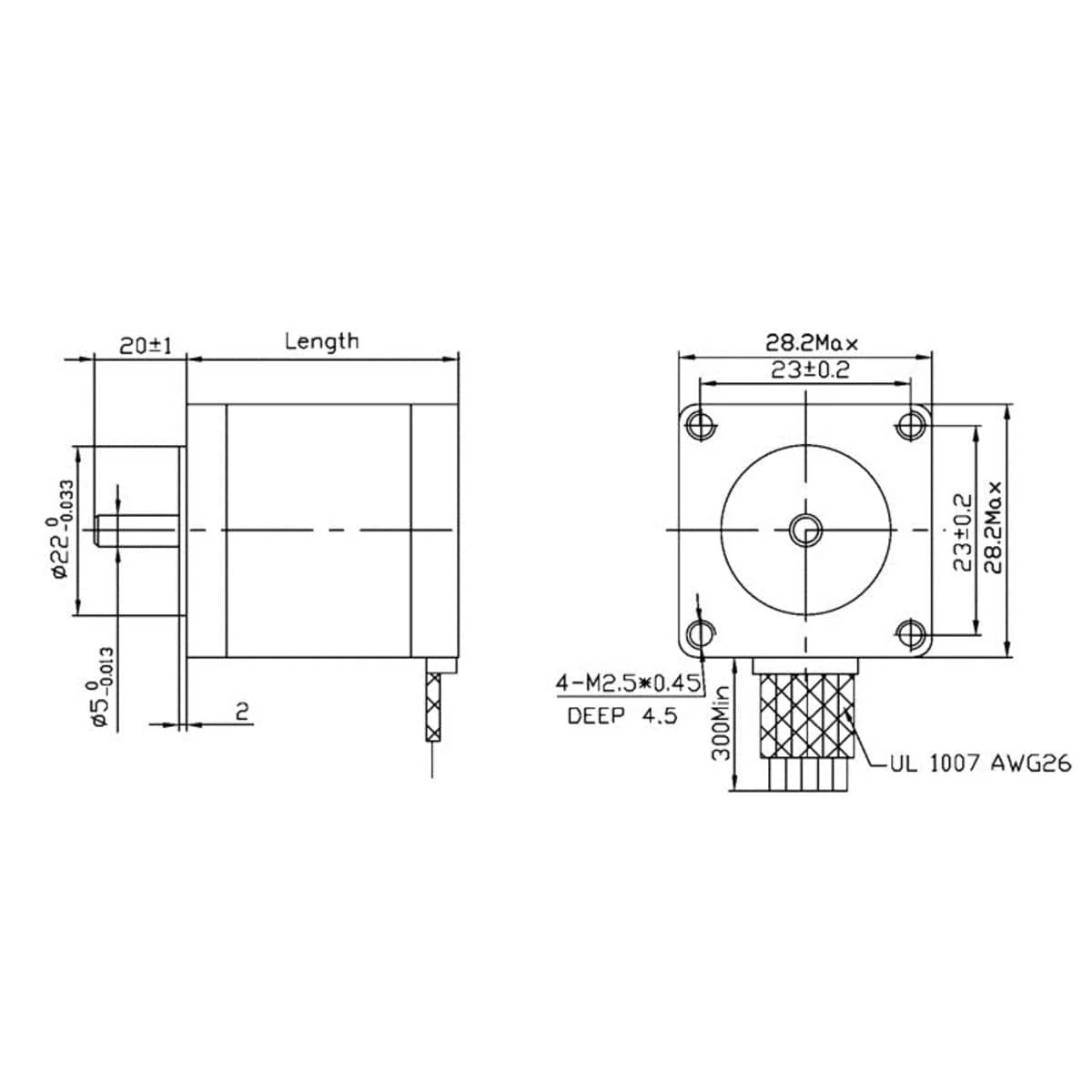 NEMA 11 Bipolar Stepper Motor: 200 Steps/Rev, 4.5V, 0.67 A/Phase - Image 4