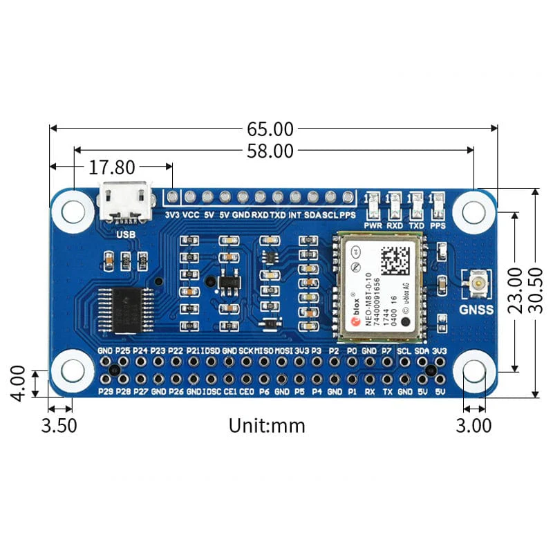 NEO-M8T GNSS Timing HAT for Raspberry Pi - Image 10