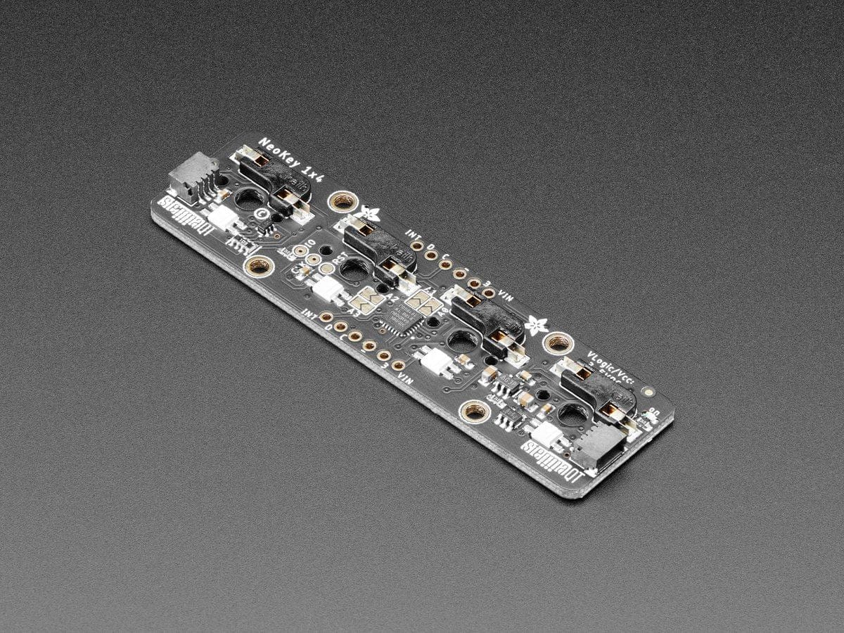 NeoKey 1x4 QT I2C - Four Mechanical Key Switches with NeoPixels - Image 2