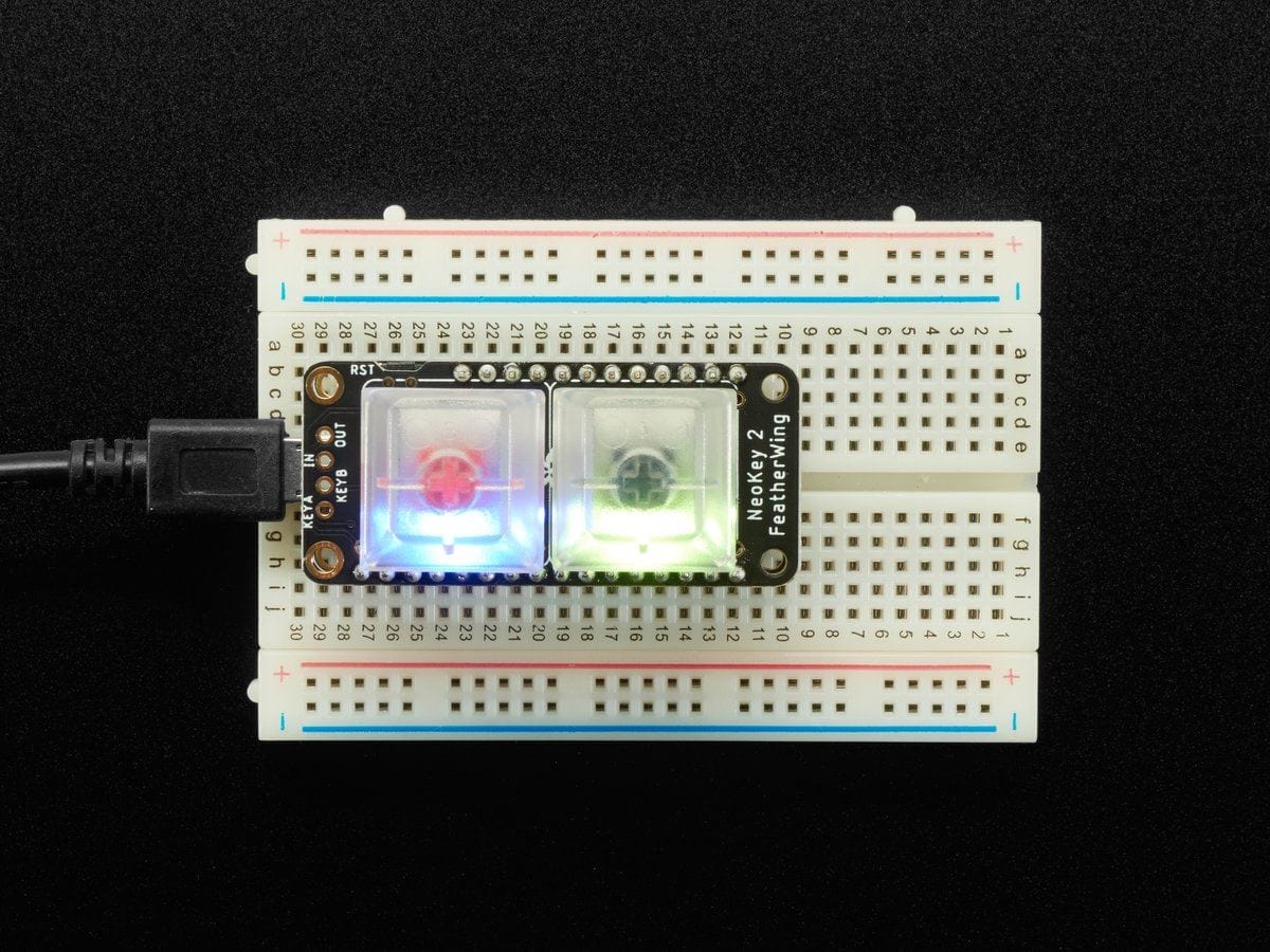 NeoKey FeatherWing - Two Mechanical Key Switches with NeoPixels - Image 8