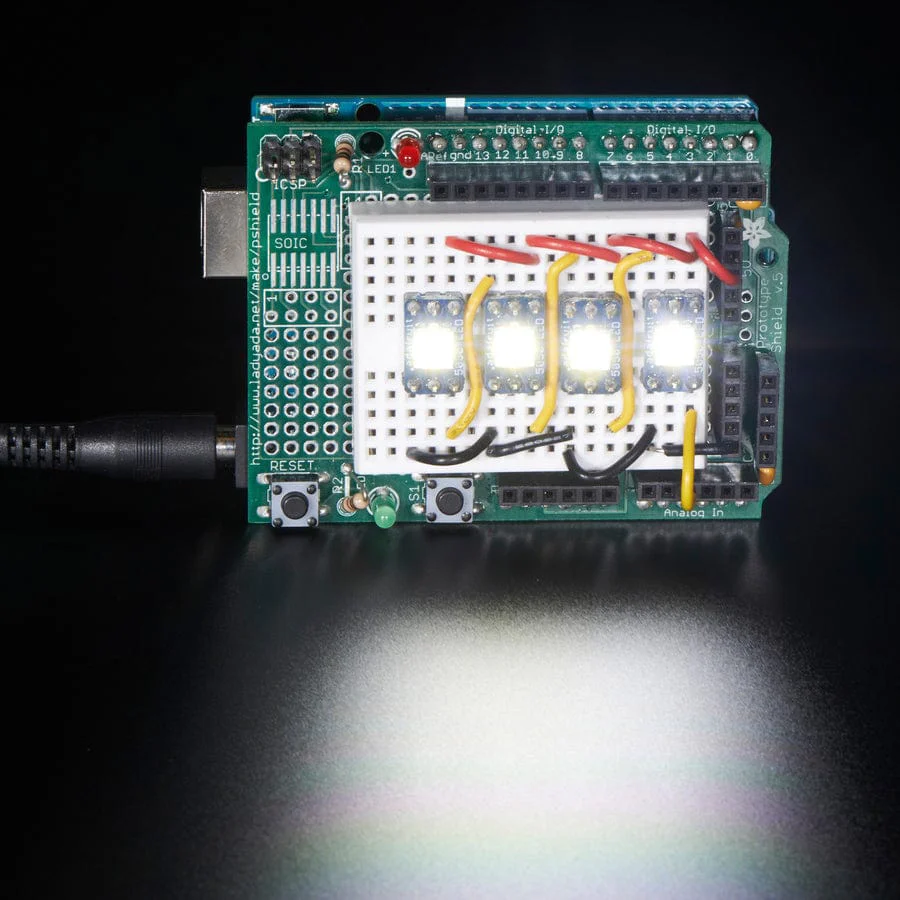 NeoPixel Cool White LED w/ Integrated Driver Chip - 10 Pack (~6000K) - Image 4
