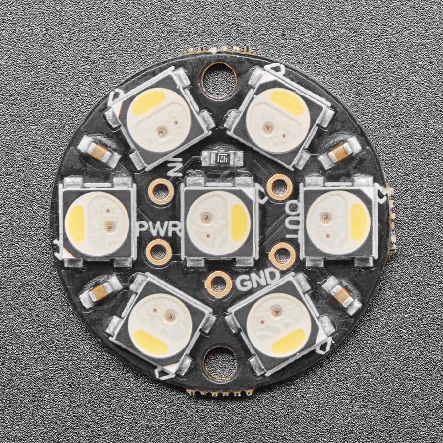 NeoPixel Jewel - 7 x 5050 RGBW LED w/ Integrated Drivers (Cool White - 6000K) - Image 2