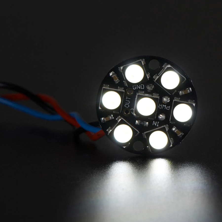 NeoPixel Jewel - 7 x 5050 RGBW LED w/ Integrated Drivers (Cool White - 6000K) - Image 4