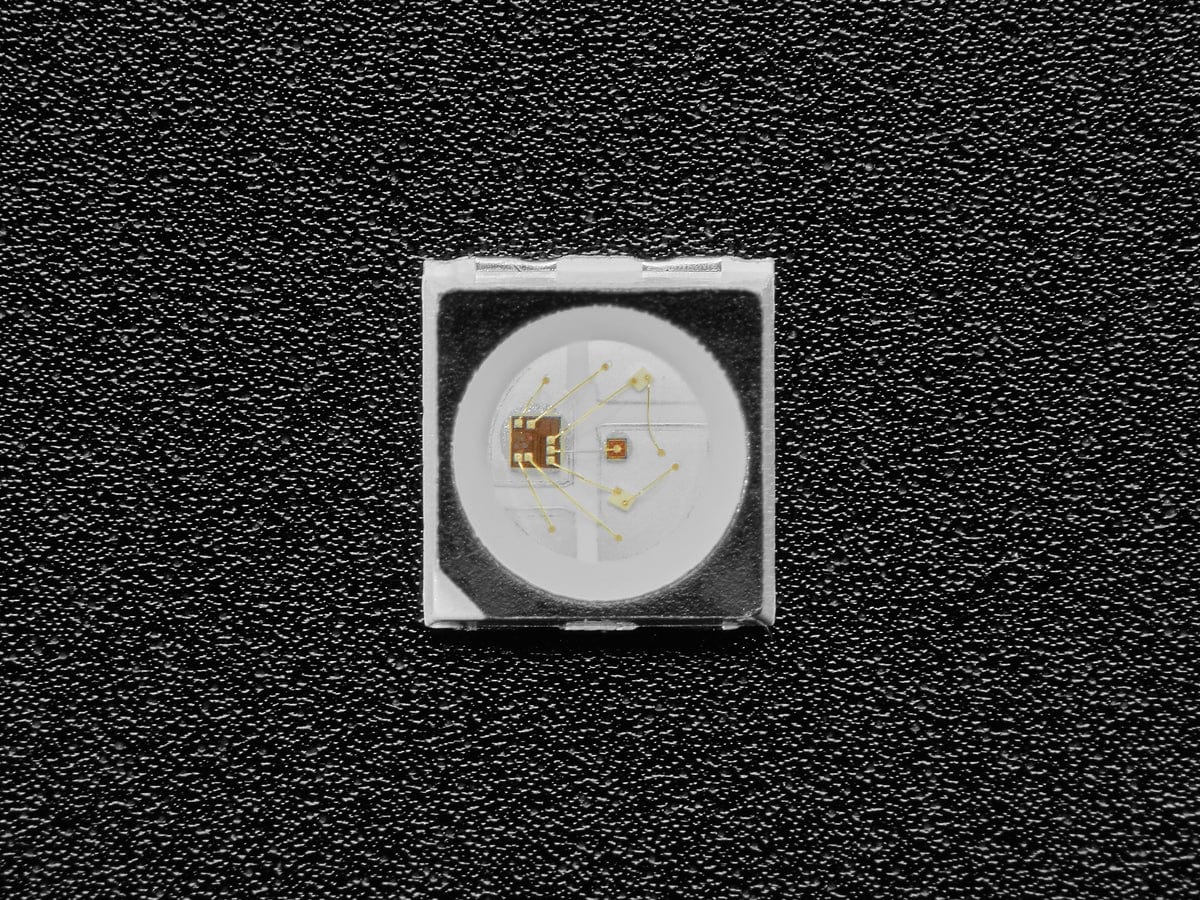 NeoPixel Mini 3535 RGB LEDs w/ Integrated Driver Chip - Black (Pack of 100) - Image 2