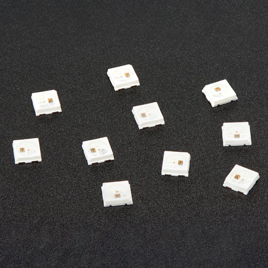 NeoPixel Mini 3535 RGB LEDs w/ Integrated Driver Chip - White (Pack of 10) - Image 2