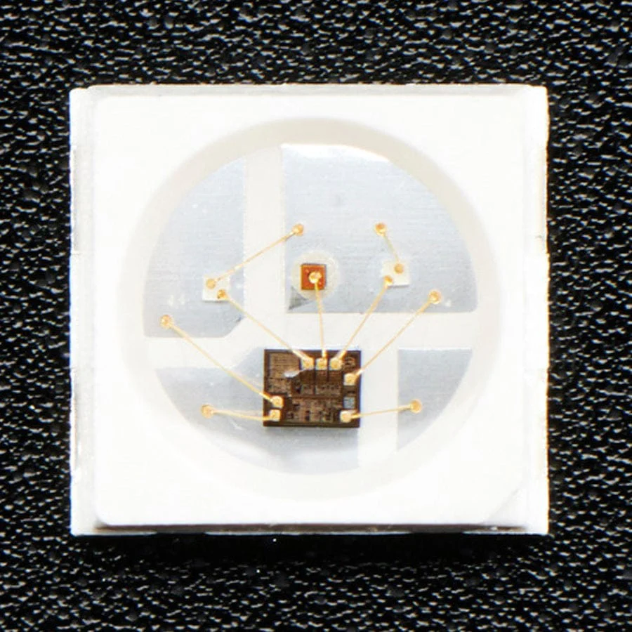 NeoPixel Mini 3535 RGB LEDs w/ Integrated Driver Chip - White (Pack of 10) - Image 3