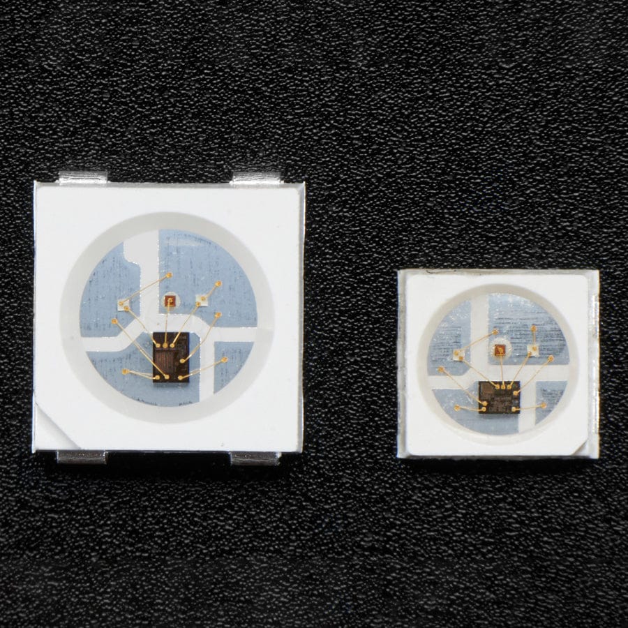 NeoPixel Mini 3535 RGB LEDs w/ Integrated Driver Chip - White (Pack of 10) - Image 4