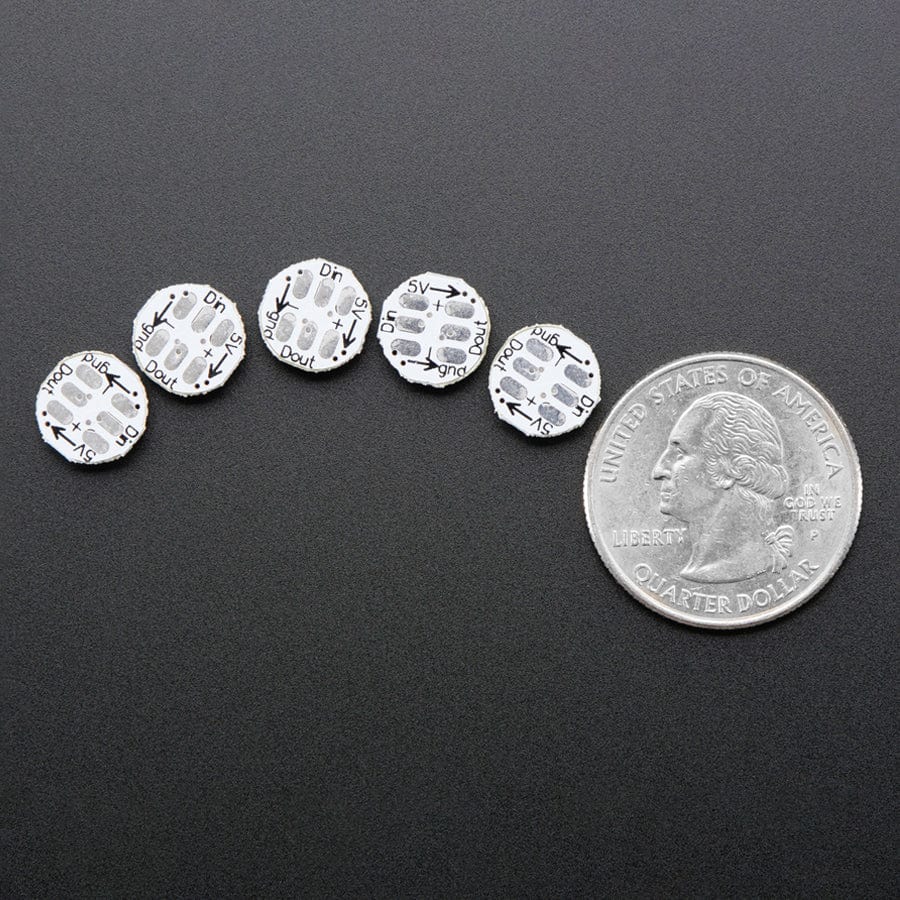 NeoPixel Mini Button PCB - Pack of 5 - Image 3