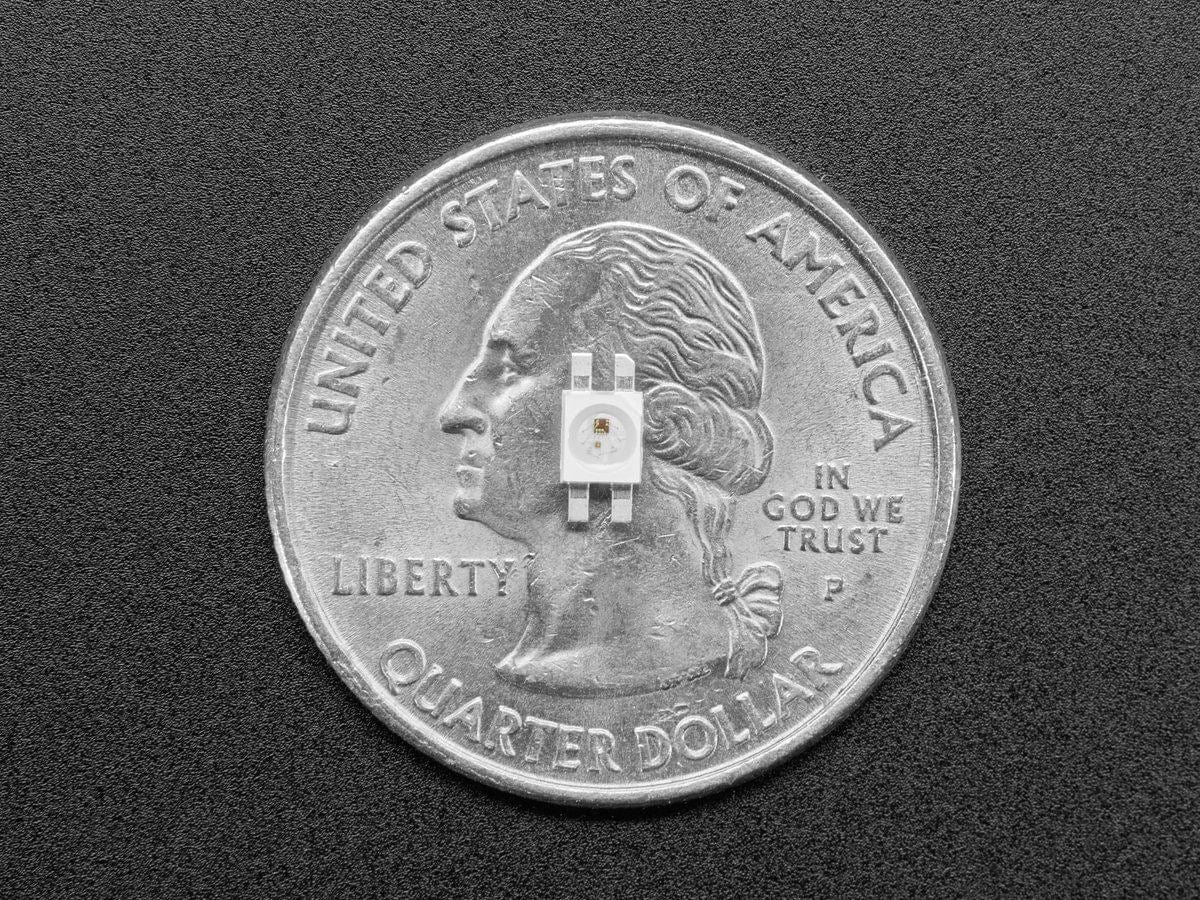 NeoPixel Reverse Mount RGB LEDs - 10 Pack of SK6812-E - Image 3
