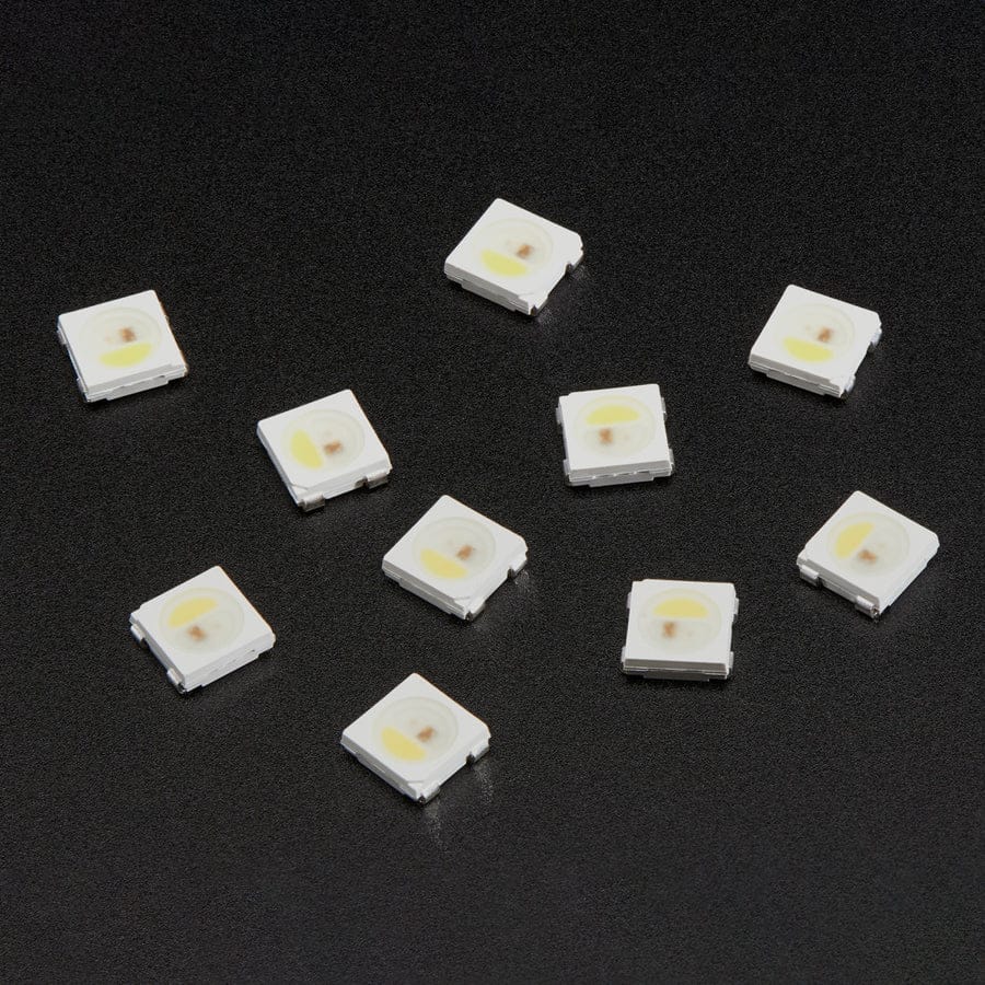 NeoPixel RGBW LEDs w/ Integrated Driver Chip - Cool White (~6000K - White Casing - 10 Pack) - Image 2