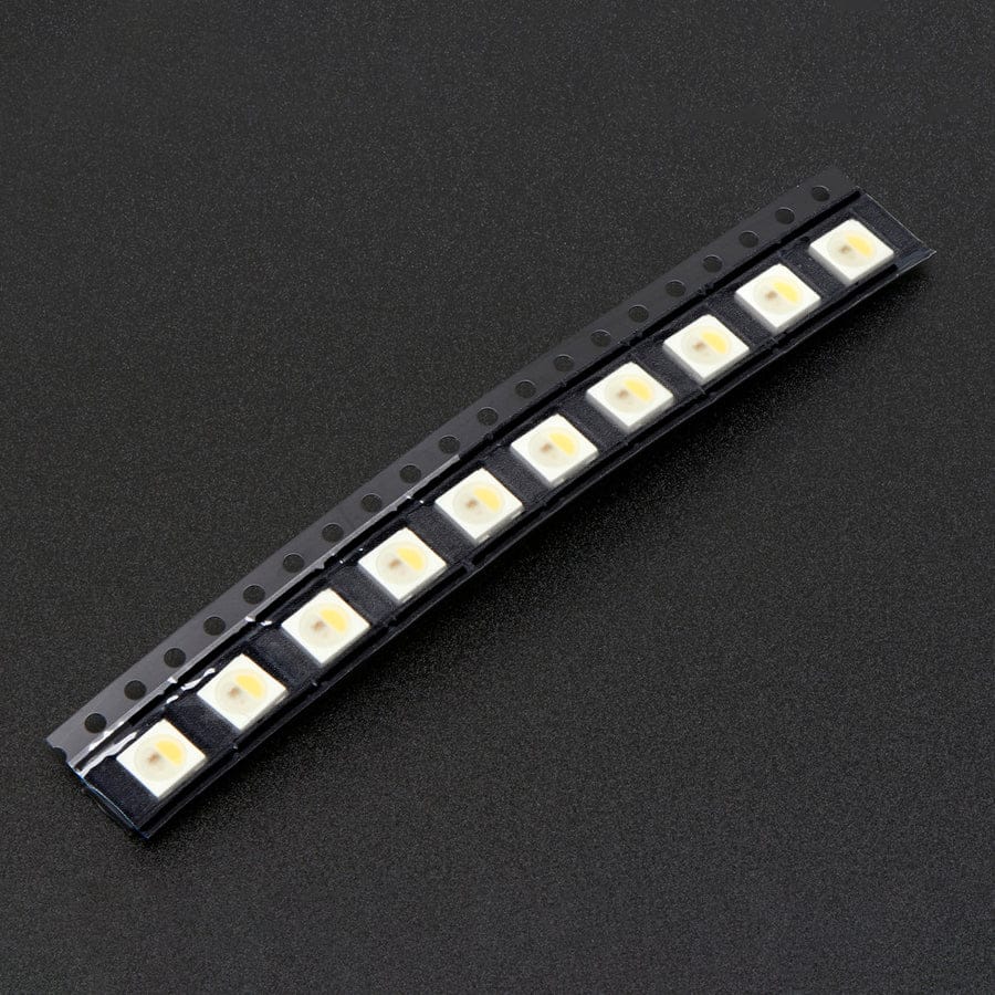 NeoPixel RGBW LEDs w/ Integrated Driver Chip - Cool White (~6000K - White Casing - 10 Pack) - Image 3