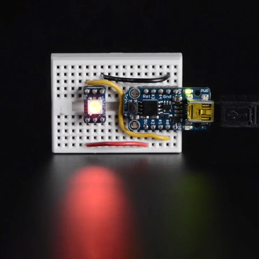 NeoPixel RGBW LEDs w/ Integrated Driver Chip - Cool White (~6000K - White Casing - 10 Pack) - Image 4