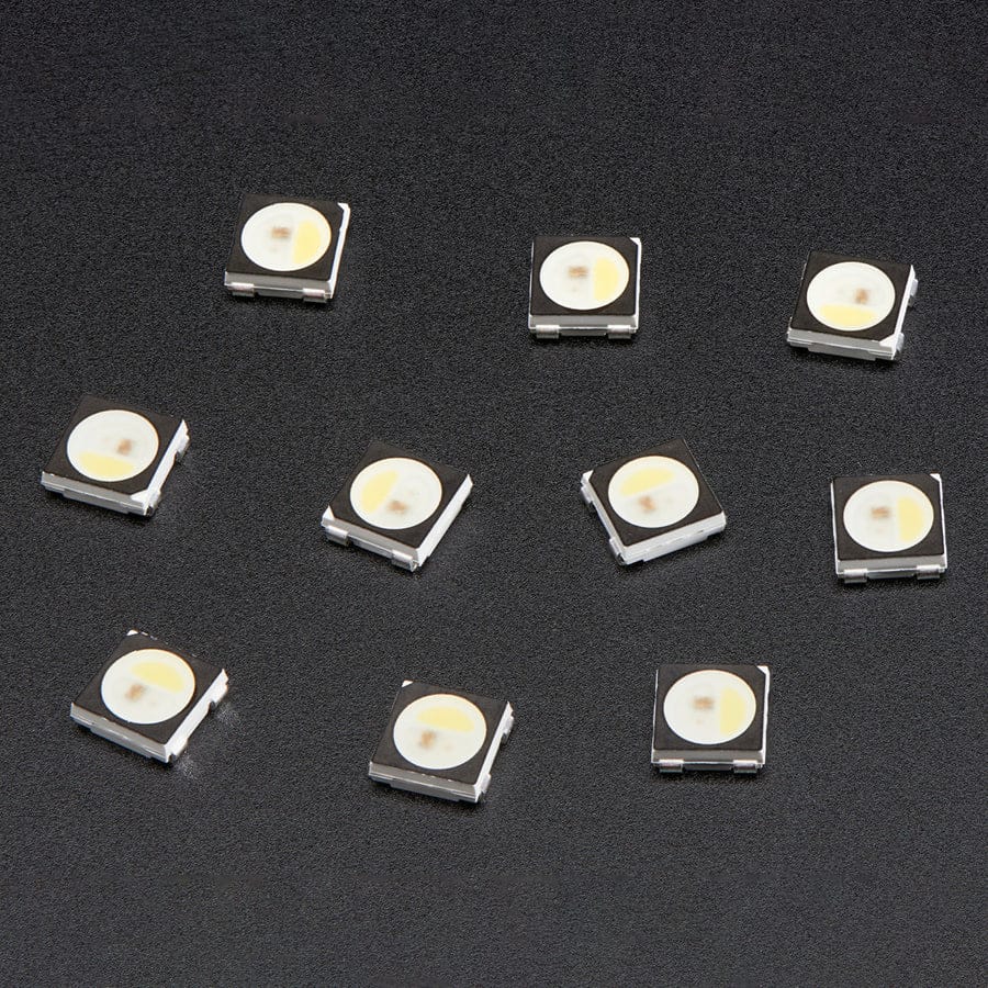 NeoPixel RGBW LEDs w/ Integrated Driver Chip - Cool White (~6000K - Black Casing - 10 Pack) - Image 2