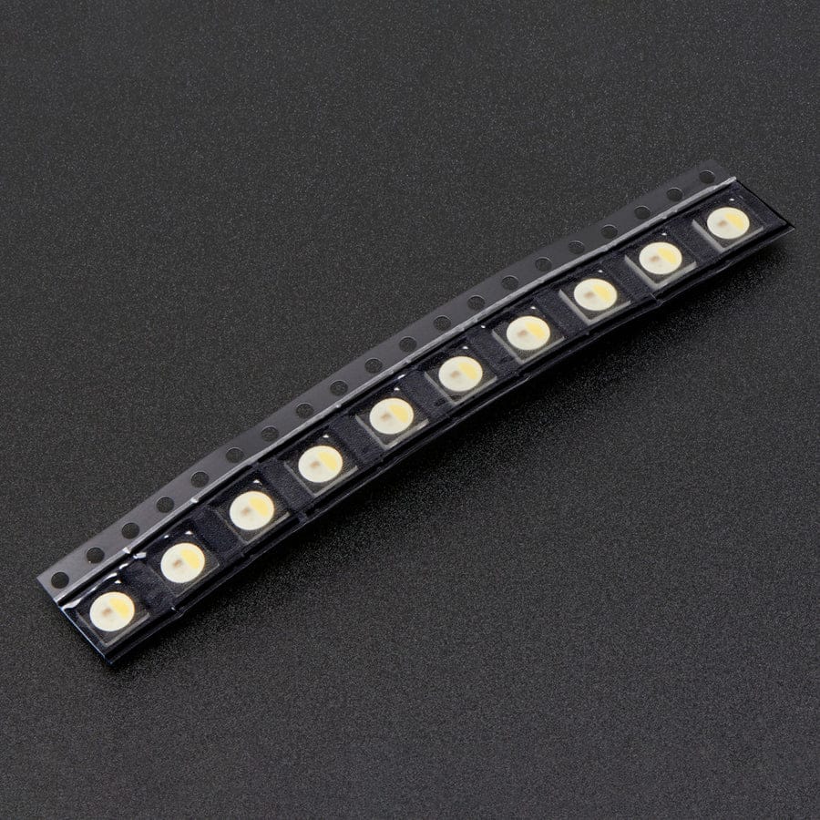 NeoPixel RGBW LEDs w/ Integrated Driver Chip - Cool White (~6000K - Black Casing - 10 Pack) - Image 3