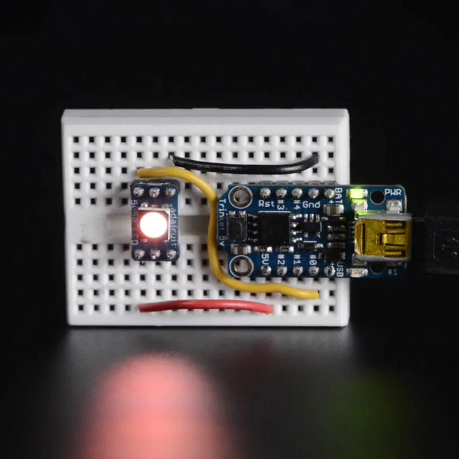 NeoPixel RGBW LEDs w/ Integrated Driver Chip - Cool White (~6000K - Black Casing - 10 Pack) - Image 4