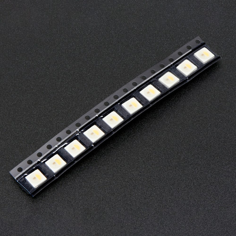 NeoPixel RGBW LEDs w/ Integrated Driver Chip - Natural White (~4500K - White Casing - 10 Pack) - Image 3