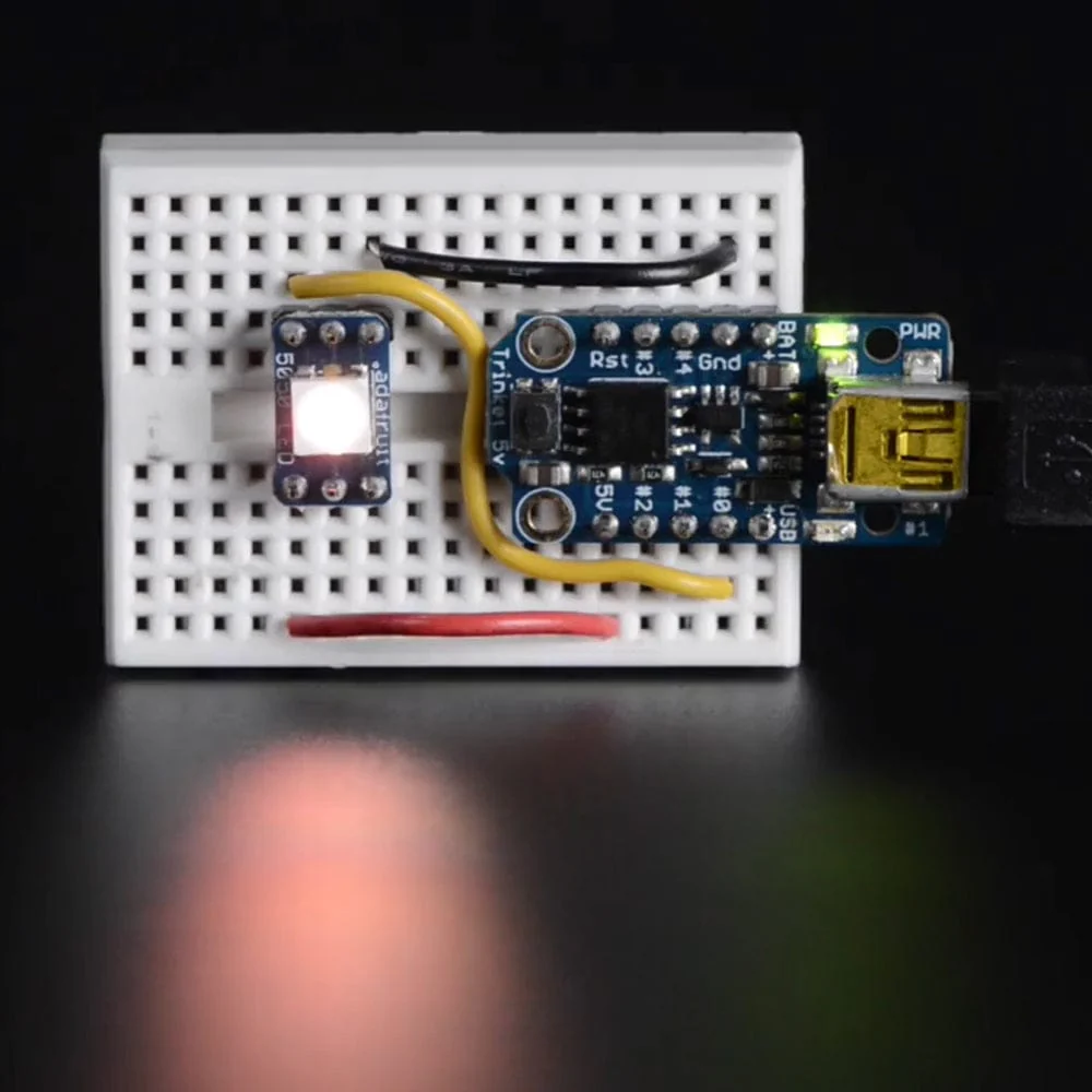 NeoPixel RGBW LEDs w/ Integrated Driver Chip - Natural White (~4500K - White Casing - 10 Pack) - Image 4
