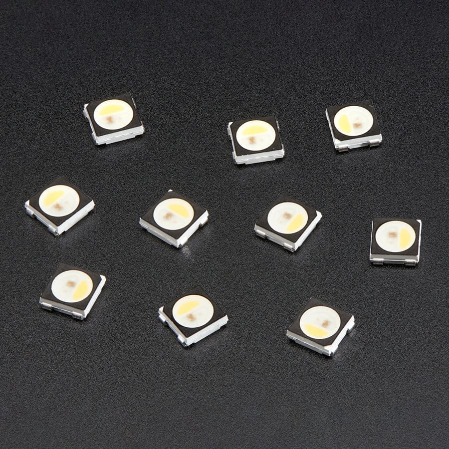NeoPixel RGBW LEDs w/ Integrated Driver Chip - Natural White (~4500K - Black Casing - 10 Pack) - Image 2